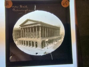 Magic Lantern Slide Late 1800's early 1900's Town hall Birmingham - Picture 1 of 1
