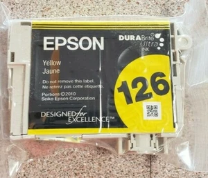 Original Epson 126 Tintenpatrone Gelb (T1264) - Made in USA - Bild 1 von 3