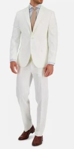Nautica Men Modern-Fit Cotton/Linen Blend Suit 38 R - 32W X 32L NEW NA0020 $395 - Picture 1 of 6
