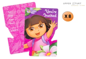 Dora the Explorer Invitations 8 Pack Party Supplies FAST SHIPPING - Picture 1 of 1