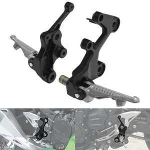Driver Footpegs Footrest Bracket Fit For Kawasaki Ninja 400 Z400 2019-2024 2020 - Bild 1 von 13