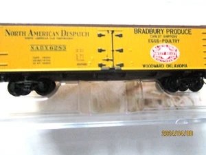 Micro-Trenes # 51800864 Bradbury produce huevos y aves de corral refrigerador de madera 40', escala Z - Imagen 1 de 6