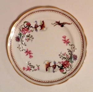 Vintage CORONET China/Inglaterra - Plato festoneado de 9" - Ibis y flores (S/L) - Imagen 1 de 3