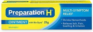 Preparation H Ointment [25g Bio-Dyne Symptom Hemorrhoid Pain Relief] NEW