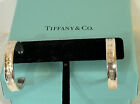 Authentic Tiffany & Co. 1837 Narrow Hoop Stud Earrings Sterling Silver 925 w Box