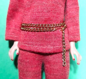 Dreamz GOLD KETTENGÜRTEL #3359 HOSE PERFEKT LILA Reproduktion für Barbie Puppe - Bild 1 von 2
