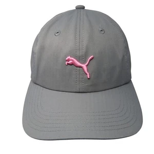 Puma Slideback Mütze grau Einheitsgröße verstellbar bestickt belüftete Löcher 6 Panel - Bild 1 von 8