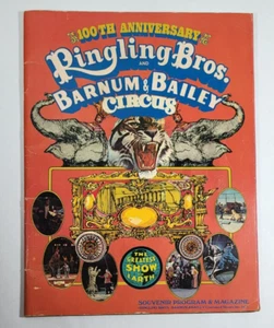 Programa de recuerdos Ringling Bros Barnum & Bailey Circus 100 aniversario 1970 - Imagen 1 de 11