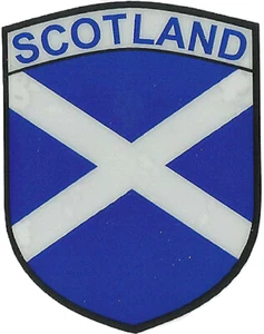 Calcomanía pegatina para ventana interna de coche con forma de escudo de bandera escocesa Saltire - Imagen 1 de 3