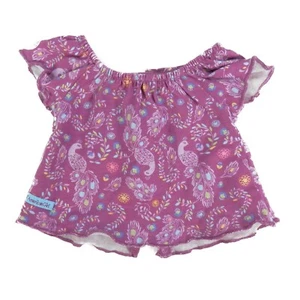 2013 American Girl Purple Peacock PJ's Pajama Set Top F5337 PJs Tshirt - Picture 1 of 4