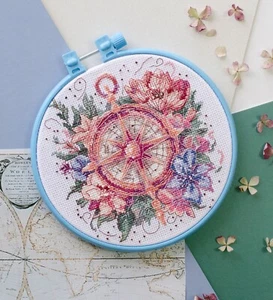 DIY Cross-Stitch Kit Magic Compass Needlepoint Craft Kit Stitching Art Gift - Picture 1 of 12