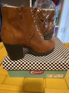 Ladies soda high heeled boots - Picture 1 of 2