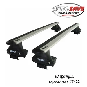 Thule Aluminium WingBar Evo Silver Roof Bars to fit Vauxhall Crossland X 17-22 - Picture 1 of 1