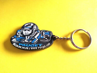 RARE PORTE CLÉS ELF PAUGET MOTO SUZUKI HONDA COURSE DAFY SPEED CHATEAU-THIERRY - Photo 1/2