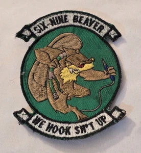Marine Corps Aviación Electrónica Six-Nine Castor Moral Parche Autoadhesivo - Imagen 1 de 2