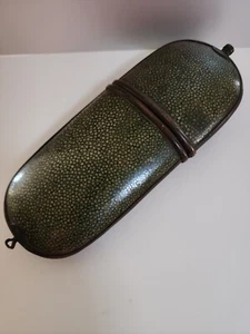 Antikes Shagreen Brillenetui Chinesisch Französisch Indo Chinesisch Art Deco - Bild 1 von 14