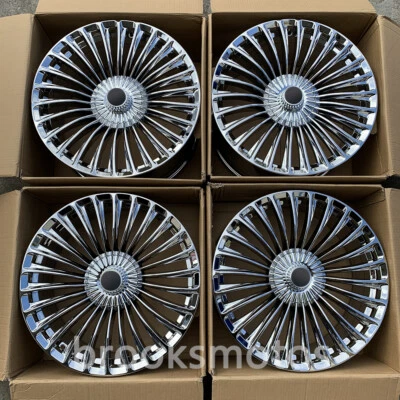 20" NEW CHROME MULT SPOKE STYLE WHEELS RIMS FITS FOR GENESIS G90 20X9 20X10 - Image 1 of 4