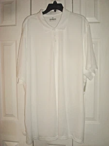 Camisa polo grande para hombre talla 3XLT vida al aire libre blanca absorbente - Imagen 1 de 3
