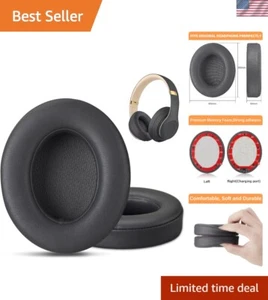 Memory Foam Replacement Ear Pads for Beats Studio 2 & 3 - Titanium Grey - Picture 1 of 9