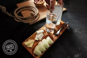 Olive Wood Raki Serving Tray Charcuterie Board Rustic Cheese Appetizer Plate Bar - Picture 1 of 10
