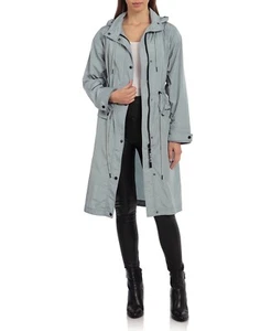 Neu Avec Les Filles Oversized Iridescent Anorak Regenmantel M grün APR25B - Bild 1 von 4
