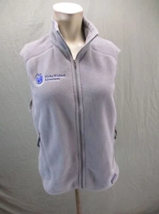 Chaleco polar cálido Patagonia talla M para hombre gris cremallera completa cuello soporte cremallera bolsillo 775 - Imagen 1 de 10