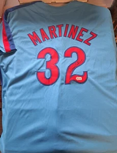Dennis Martinez Signed Montreal Expos Jersey Beckett Autograph XL - Picture 1 of 5