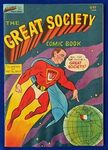 Vintage 1966 The Great Society Comic Book-President Lyndon B. Johnson-Politics - Picture 1 of 8