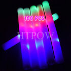 30-300 LED Foam Stick Revel 3 Modes Colorful Flashing Glow in Dark Wands Fr DJ