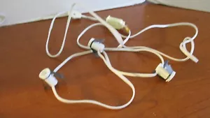TRIPLE 3 BULB CHRISTMAS VILLAGE REPLACEMENT CORD w/ Switch~ Tested & Works - Picture 1 of 2