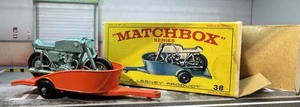 Matchbox Lesney Honda M/Cycle & Trailer No.38 With Original Box - Picture 1 of 9