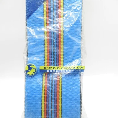 Kit de correas Wellington para sillas de césped cercas rayas multicolores 80’ X 3” NOS Foto 1 de 4