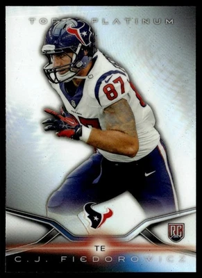 2014 Topps Platinum C.J. Fiedorowicz Rookie Houston Texans #114 - Image 1 of 2