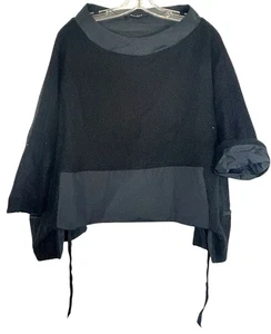 Nuovo Borgo Ladies Sweater Black Large 46 Oversized Minimalist Capsule Lagonlook - Picture 1 of 10