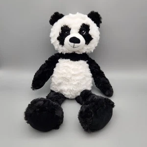 Wishpets Panda Bear Plush Black White Softex Amanda 13" Stuffed Animal Sewn Eyes - Picture 1 of 9
