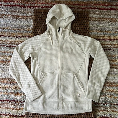 Sudadera con Capucha Outdoor Research Texturada Waffle Grid Tech Polar Blanca Para Mujer Pequeña S Foto 1 de 3