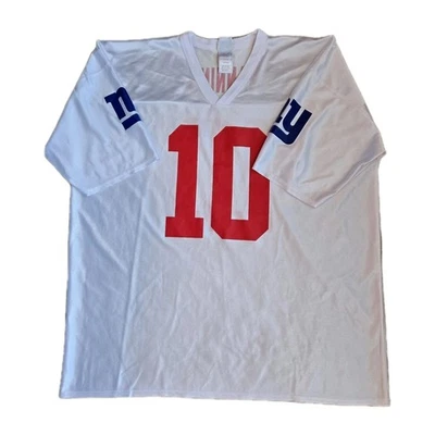 Jersey Eli Manning 3XL Nº 10 Ropa Blanca NFL Manga Corta (Camisa B) 59" Pecho Foto 1 de 4