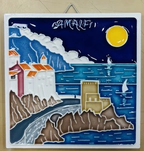 Vietri Ceramics 4x4’’ Amalfi Tile Made/painted by hand in Italy - Picture 1 of 2