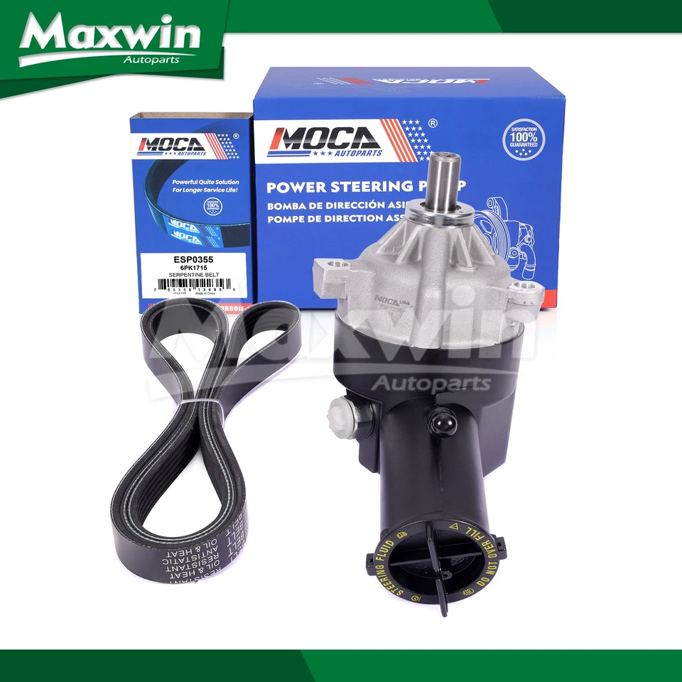 Power Steering Pump Serpentine Belt Fit 90-93 Ford F-250 & 90-94 Ford F-350 7.5L - Image 1 of 4