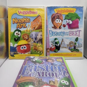 VeggieTales 3 DVD Set: Ein Osterlied, Arche Noah & Die Schöne und die Rübe - sehr guter Zustand - Bild 1 von 11