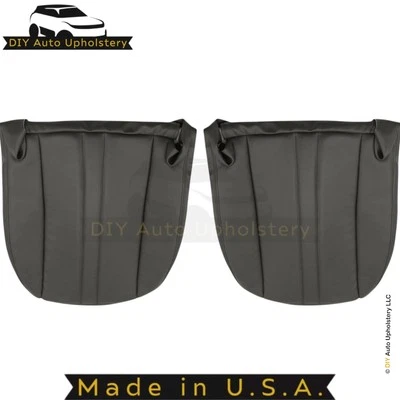 Fundas de asiento inferiores de cuero sintético para Chevrolet Kodiak 2003-2009 peltre oscuro Foto 1 de 4