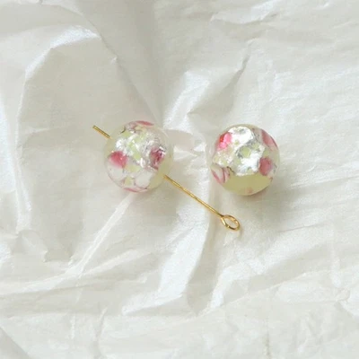 10 cuentas de vidrio de murano hechas a mano verde oscuro lámina de plata redonda 10 mm Foto 1 de 4