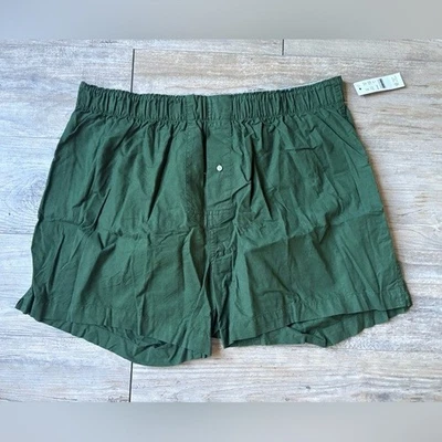 J. Calzoncillos boxer Crew para hombre teñidos con prendas de vestir de algodón orgánico roto Oxford, talla grande Foto 1 de 4