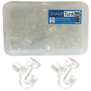 Clear Hinged Ceiling Hooks - 40 Pack of T-Bar Track Clips for Suspended Ceili... - Picture 1 of 5