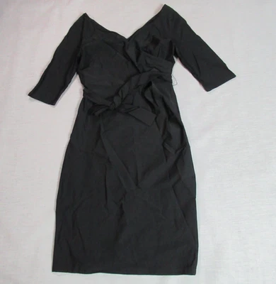 Vestido MUXXN para mujer talla XL negro ceñido al cuerpo midi manga 3/4 elegante cóctel fiesta Foto 1 de 4