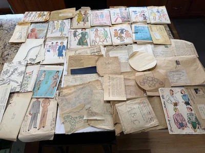 ENORME LOTE DE GRUPO antiguos años 40 a 60? PATRONES VINTAGE + Foto 1 de 4