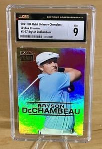 2021 SkyBox Metal Champions #S-17 BRYSON DECHAMBEAU Skybox Premium RC- MNT CSG 9 - Picture 1 of 2
