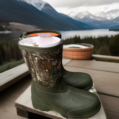 Ozark Trail Chore 10” Camouflage Realtree Hunting Boots Size 8 BN - Image 1 of 4