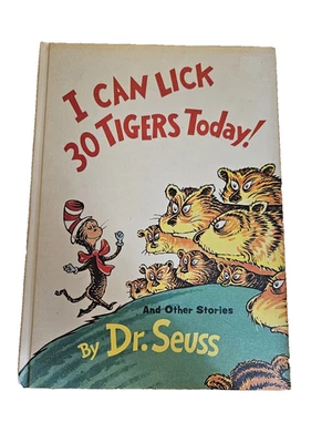 Vintage Dr. Seuss 1969 1st Edition I Can Lick 30 Tigers Today First Printing  Foto 1 de 4