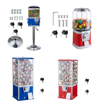 Uimoso 25/17/21"H Gumball Machine Vending Coin Bank Vintage Gumballs Dispenser - Image 1 of 4